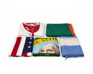 54 VintageNylonFlagsLotUSAGreeceIrelandWashingtonandMore