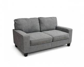 59 NewEbernDesignsGrayLoveseatModern61Sofa