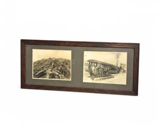 46 Rare1917PikesPeakRailwayPhotoFramedAntique