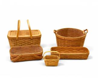 75 LongabergerBasketSet1994wLidsInsertsUSA