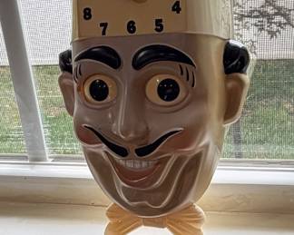 Vintage Battery Chef Clock