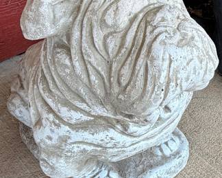 VIntage concrete heavy Bulldog