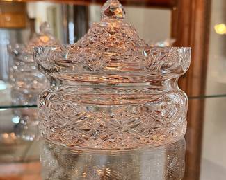 SIGNED Crystal covered Candy dish/bowl. All crystal appears only used for display purposes.