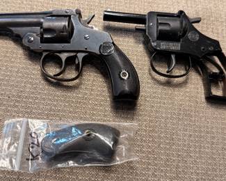 Vintage Premier 32 S & W ( Smith & Wesson ) Revolver with original era good replacement grips