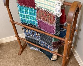 Vintage Wood Quilt rack