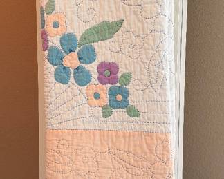 One of several vintage quilts