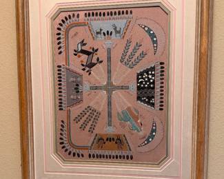 Vintage Native American Sand Art