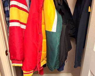 Chiefs and Green Bay Packers jackets