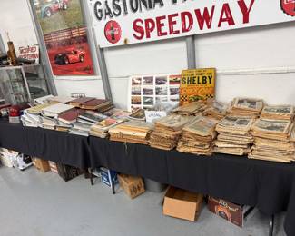 Tons of vintage racing magazines
