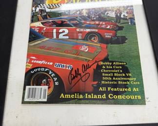 Bobby Allison autographed magazine