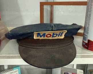 Rare vintage Mobil oil hat