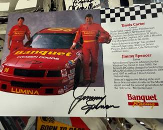 Jimmy Spencer autographed flyer