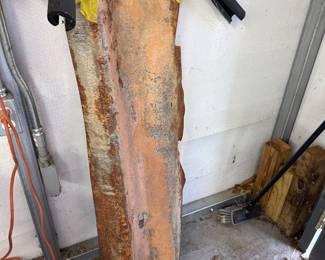 section of guardrail from the old Metrolina speedway