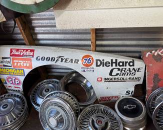 Fender off race car driven by Rusty Wallace in the 1980's.