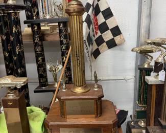Rare Darlington fast qualifier trophy won by Fred Lorenzen