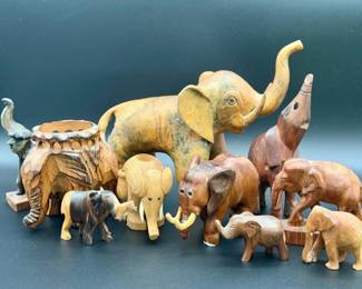 Wooden Elephant Collection