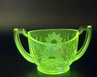 Heisey Open Glass Sugar Bowl Revere