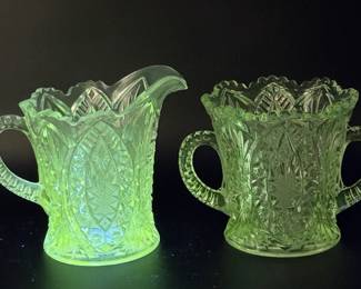 EAPG Creamer & Sugar Jar