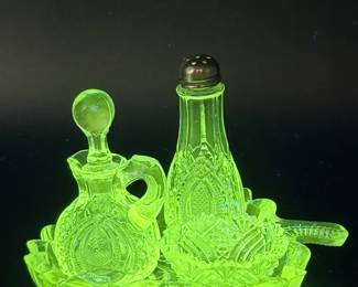 McKee & Bros Pressed Condiment Set