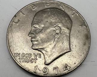 Eisenhower Dollar Coin — 1974