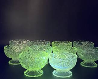 (10) Vintage Footed Sherbert Cups