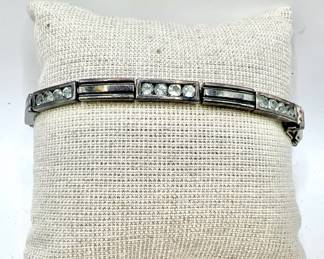 Sterling Silver Bracelet with Safety Clasp
