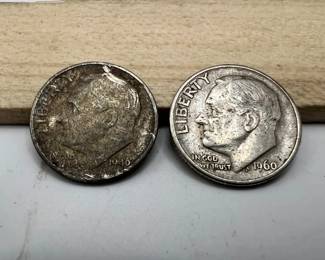 (2) Silver Roosevelt Dimes