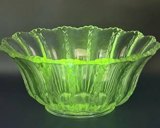 Duncan & Miller Diamond Ridge Clear Punch Bowl