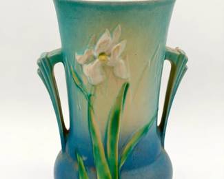 Roseville Pottery vase from the "Iris" line