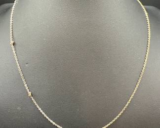 17 1/2” Silver Chain Necklace Stamped 835