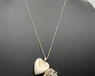 Sterling Silver Heart Locket Necklace