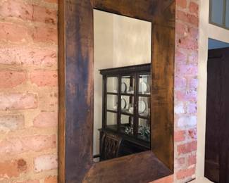 Copper modern mirror