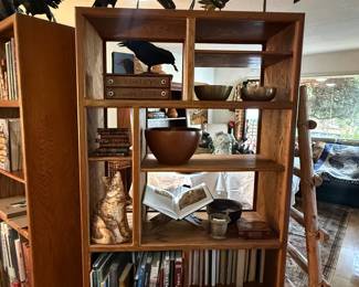 The bookshelves all MCM