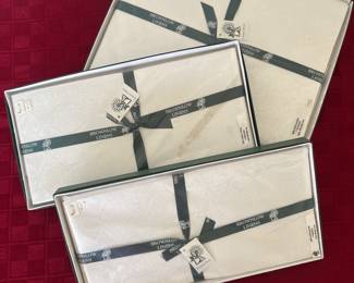 NOS Brownlow Linens Celtic Tablecloth and Napkin Sets