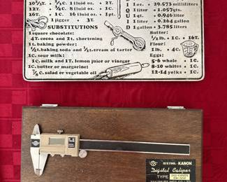 Aluminum Measuting Chart, Kanon Digital Caliper