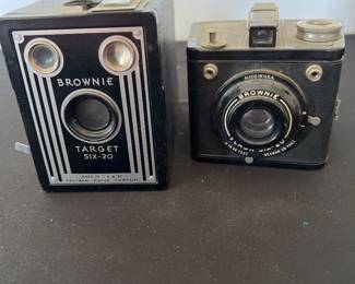 Vintage Brownie Target Six-20, and Brownie Flash Six-20