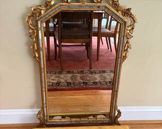 Florentina, gold wall mirror  & shelf