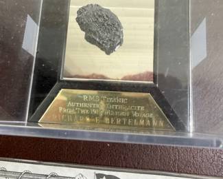 Authentic Titanic coal