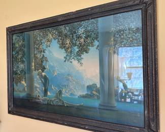 Framed Maxfield Parrish Art