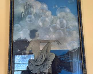 Framed Maxfield Parrish Art