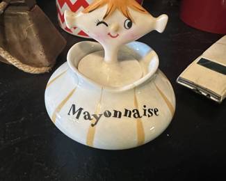 VINTAGE PIXIEARE MAYONNAISE JAR