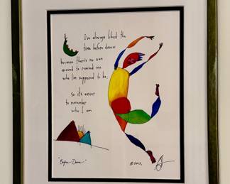 "Before Dawn" Brian Andreas Framed Art