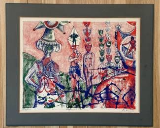 Leo Russell MCM Signed and Numbered Lithograph
