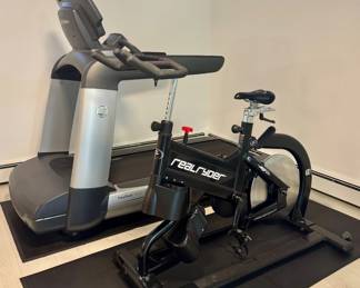 RealRyder ABF8 Exercise Bike & Life Fitness Treadmill 
