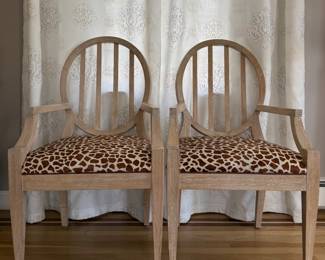 (2) Woodbridge Furniture "Emma" Armchairs 