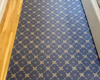Bound Area Rug (navy, tan) 