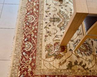 Wool Area Rug (rust, brown, tan)
