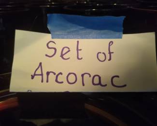 Large set of Arcoroc dishes 
