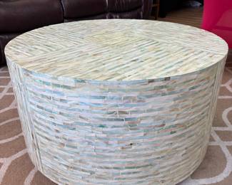 Capiz Mosaic Coffee Table