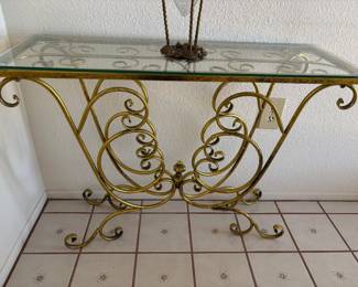 "Hollywood Regency-Style" Console Table